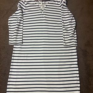 Nordical navy and white stripe long sleeve, excellent condition,.